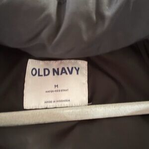 Old Navy Charcoal Water-Repellent Jacket with hood